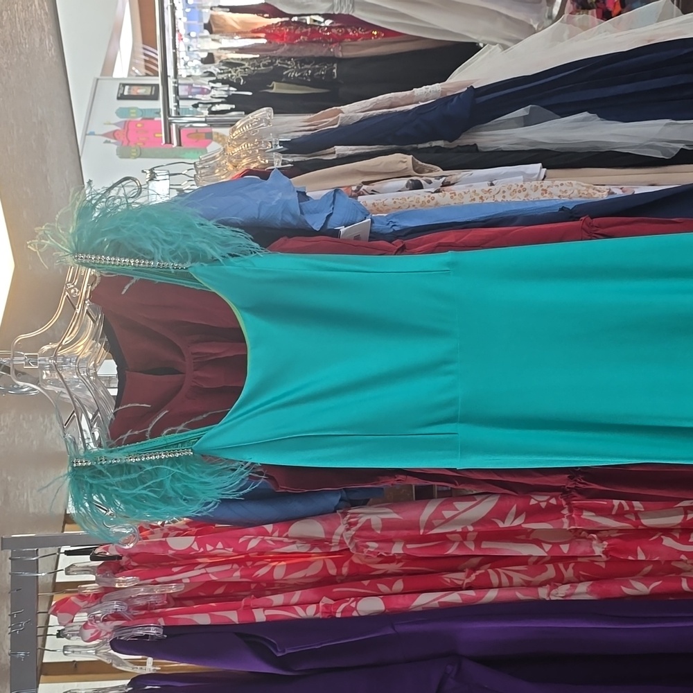 Bright Green Stretch Prom Dress